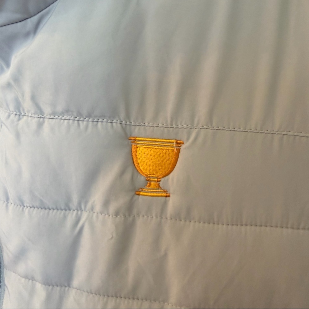 NWT Sunice Presidents Cup Golf Light Gray Men’s Puffer Vest - Picture 5 of 5